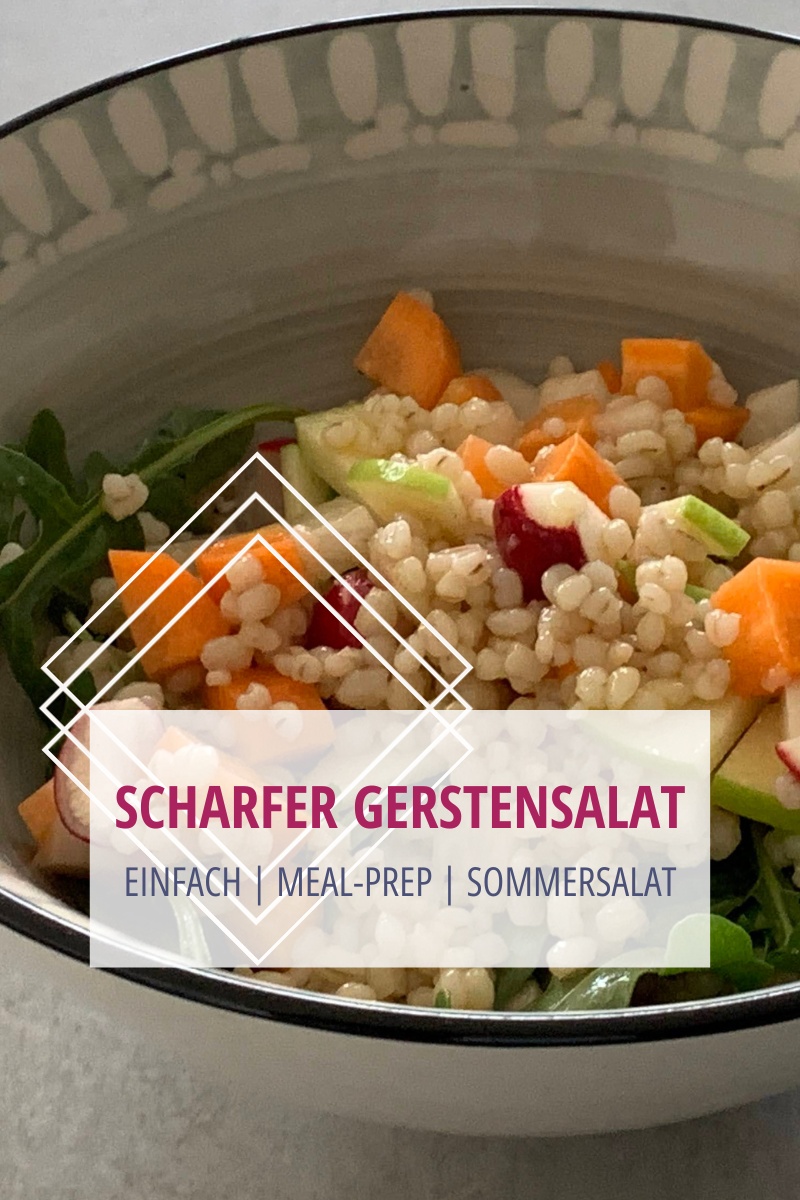 Scharfer Gersten-Sommersalat