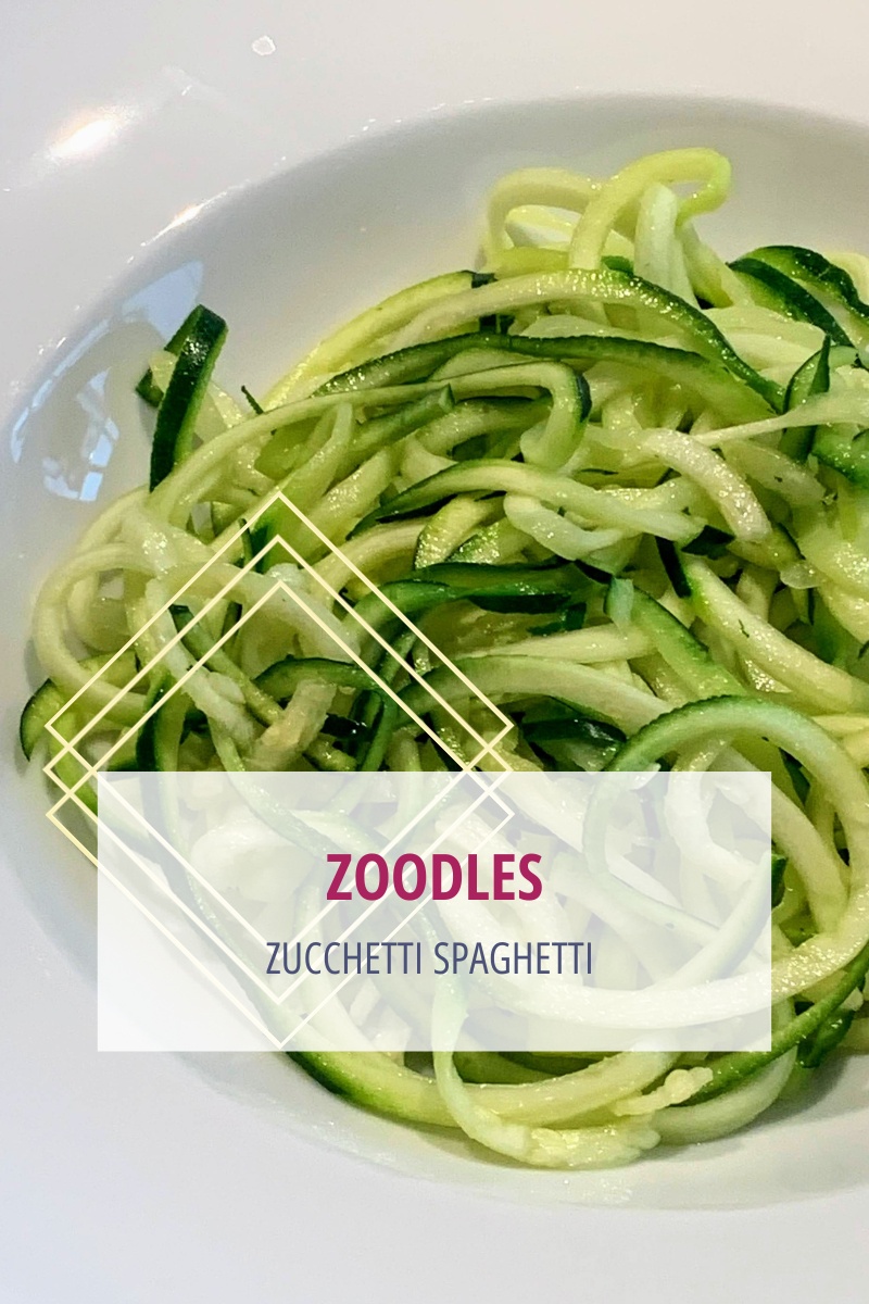Zucchini Spaghetti aka Zoodles (Low Carb)