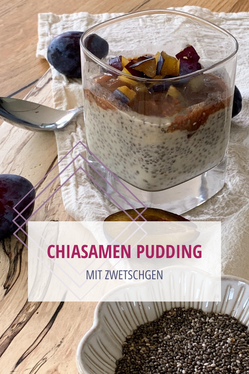 Chiasamen-Pudding mit Zwetschgen (ohne Zucker)